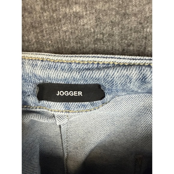 Judy Blue High Waist Vintage Double Cuffed Jogger Jeans Light Wash Size 30 Denim - Picture 6 of 14